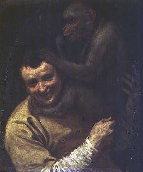 Man with Monkey