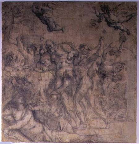 Triumph of Bacchus (pencil) von Annibale Carracci