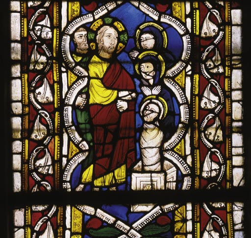Assisi, Glasfenster, Auferweckung Lazar. von Anonym, Haarlem