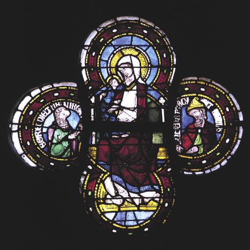 Assisi, Glasfenster, Maria mit Propheten von Anonym, Haarlem