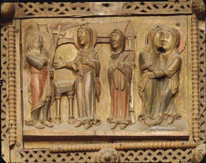 Kapitoltüre, Verkündigung an Maria und Heimsuchung von Anonym Romanisch