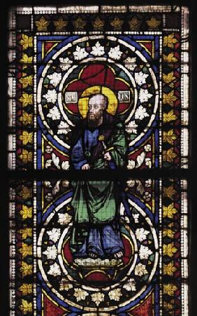 Assisi, Glasfenster, Apostel Paulus 1315