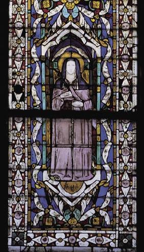 Assisi, Glasfenster, Heilige Klara 1320