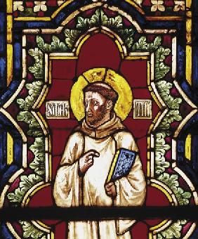 Assisi, Glasfenster, Hl.Martin v.Frinj. 1315