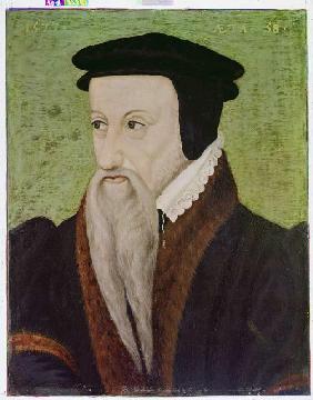 Bildnis des Reformators Théodore de Beze (1519-1605), Rektor der Universität Gen