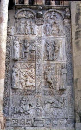 Relief panels of subjects from the Book of Genesis, Romanesque c.1120-38