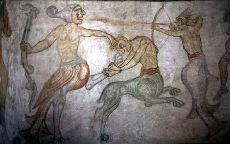 A Battle Between Satyrs and Other Mythological Creatures von Anonymous