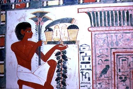 Bearer of Offerings, in the Tomb of Nakht, scribe and astronomer of Amun, Dynasty XVIII,New Kingdom von Anonymous