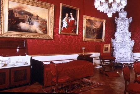 The Bedroom of Emperor Franz Joseph of Austria (1830-1916) von Anonymous