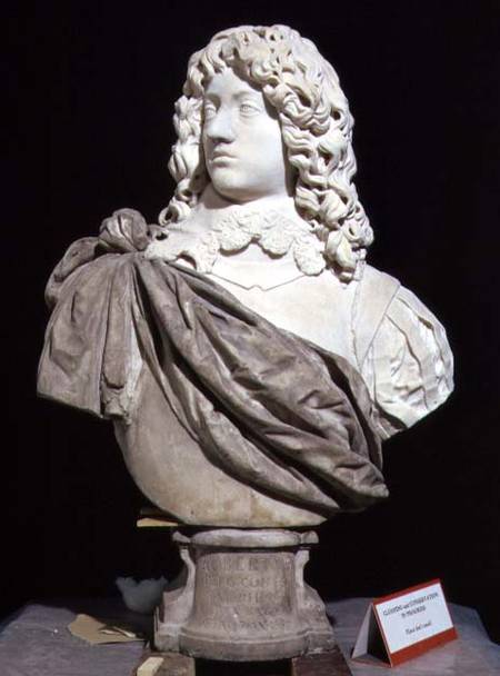 Bust of Prince Rupert (1619-82) Count Palatine of the Rhine and Duke of Bavaria (half way through th von Anonymous