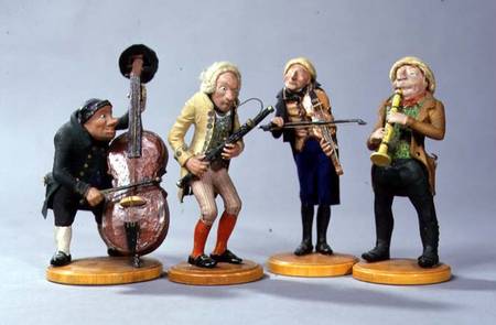 Caricature figurines of musiciansmade in Nuremberg von Anonymous