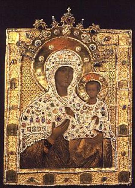 con of the Virgin, Smolenskaja monastery, Moscow von Anonymous