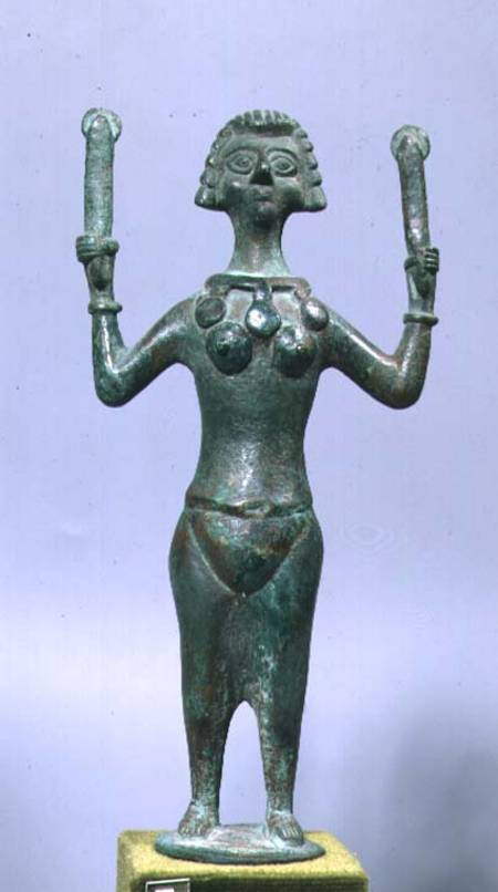 Coptic statue of a Dancer with SnakesEgyptian von Anonymous