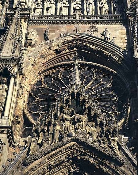 Coronation of the Virgin, west facade von Anonymous