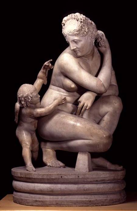 Crouching Venus with CupidRoman copy after the Hellenistic original von Anonymous