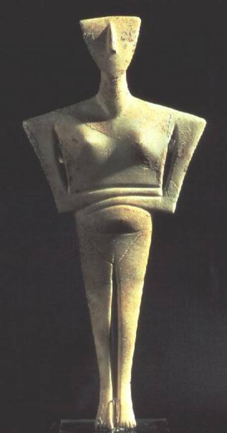 Cycladic female figurefrom the Island of Amorgo von Anonymous