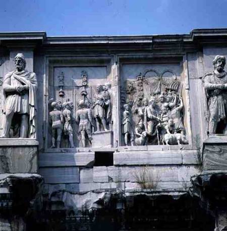 Detail from the Arch of Constantinebuilt to celebrate the Emperor's Victory over Maxentius (AD 312) von Anonymous