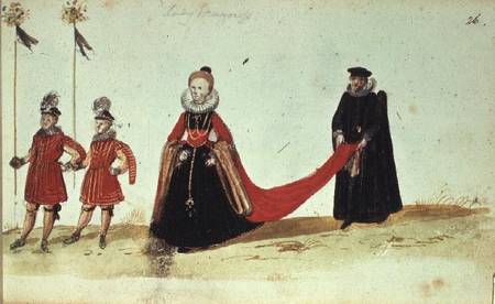 Egerton 1264 f.26 Lady Mayoressfrom an album of Georg von Holtschuher von Anonymous