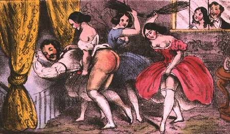 Exhibition of Female Flagellants, published by William Dugdale von Anonymous