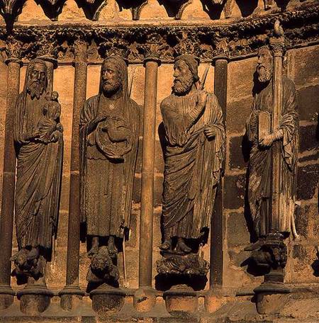 Four figures from the Cathedral facade von Anonymous