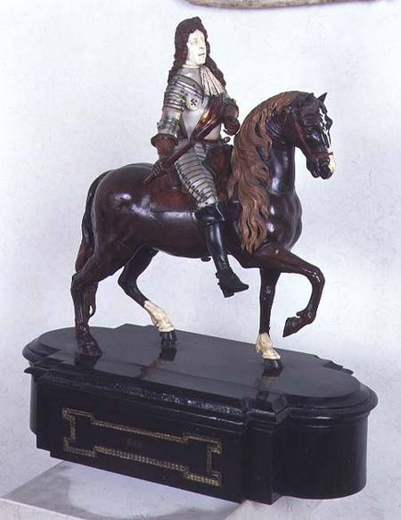 Francesco I on horseback, sculpture, Italian von Anonymous