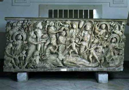 Frieze from a sarcophagus depicting the legend of Prometheusfrom Pozzuoli von Anonymous