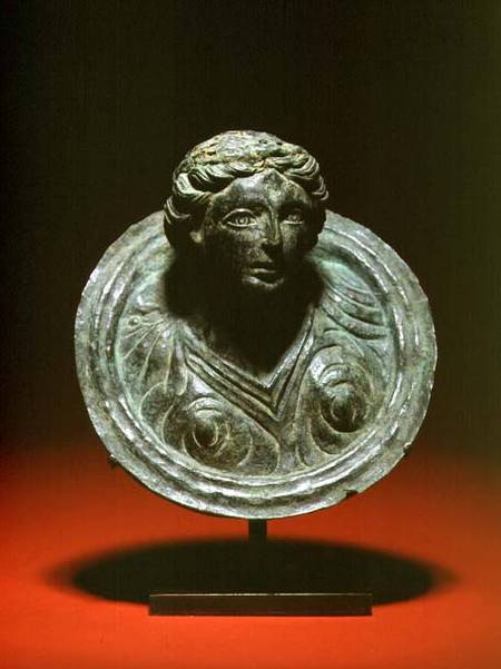 Gallo-Roman repousse applique roundel with the bust of a female von Anonymous