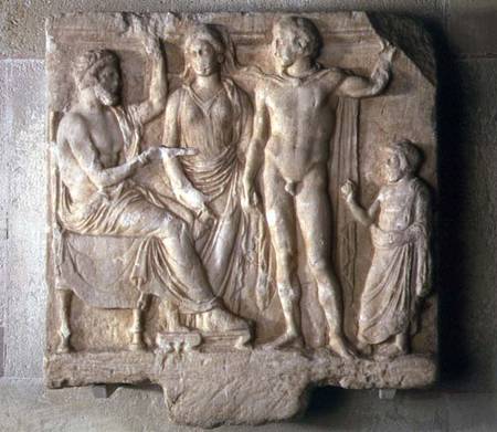 Gods and Worshippers Votive Relief von Anonymous