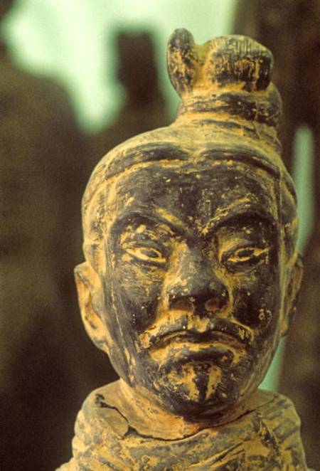 Head of a Warrior of the Qin Dynastyfrom near Xi'an von Anonymous