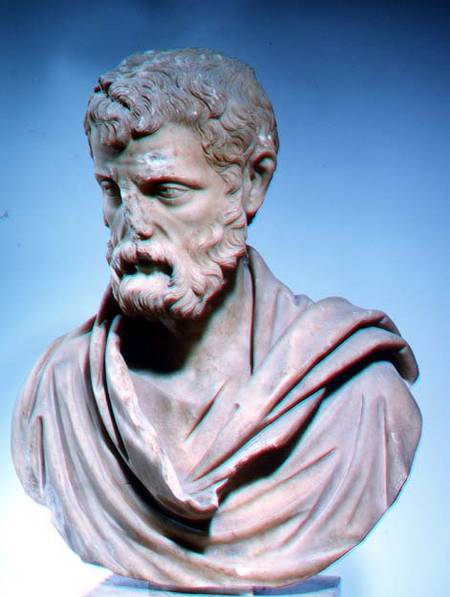 Herodes Atticus, marble head, Roman von Anonymous