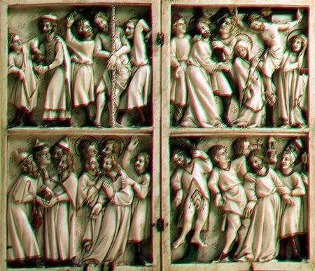 Ivory diptych with gospel subjectsFrench von Anonymous