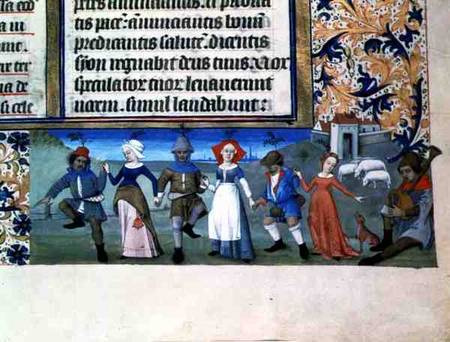 Lat 873 f.21 Dance of the shepherds von Anonymous