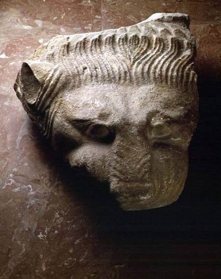 Lion's headarchitectural detail from the Temple of Zeus at Olympia Greek c.470-c.457 BC von Anonymous