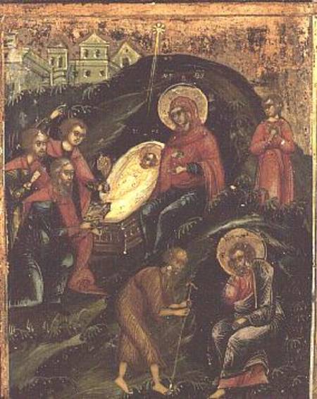 Nativity: Russian Icon von Anonymous