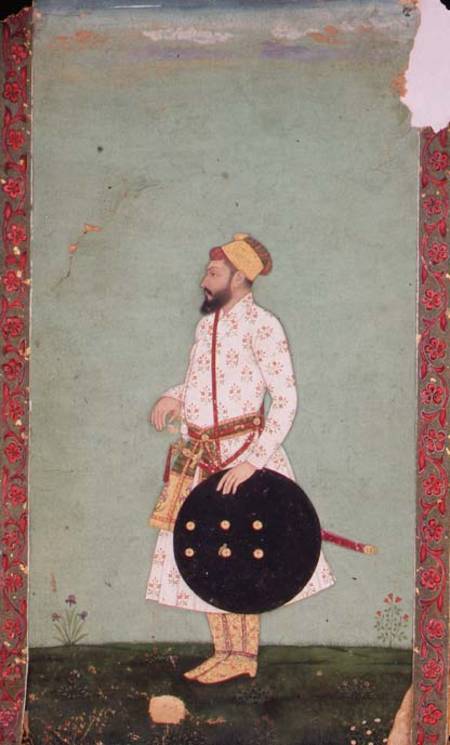 Portrait of Baradar Nawab Aslam KhanMughal von Anonymous