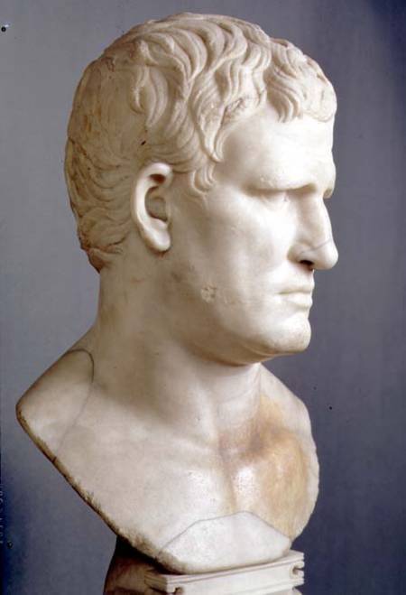 Portrait bust of Agrippa (63-12 BC) Roman von Anonymous