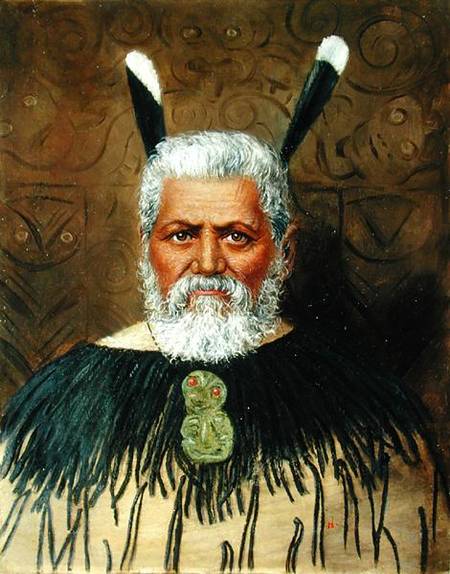 Portrait of a Maori von Anonymous
