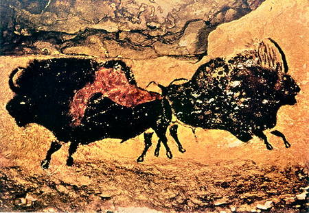 Rock painting of bison von Anonymous