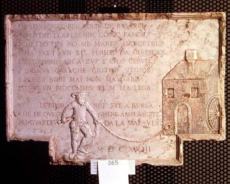 Stone from the house of Tristano Martinelli von Anonymous