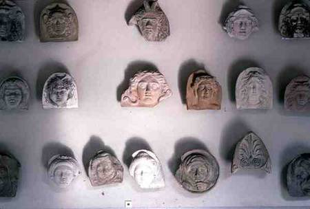 Terracotta Faces von Anonymous