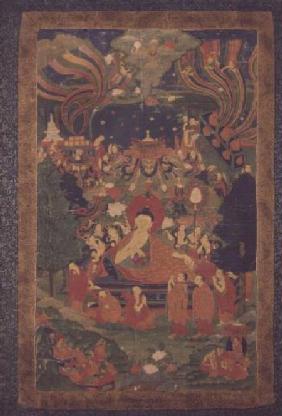 1968.11 Thangka of Parinirvana of the Buddha 19th-20th