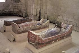 Three Plantagenet Tombs: Henry II (1133-1189) Eleanor of Aquitaine (c.1122-1204) and Richard I (1157 12th Centu