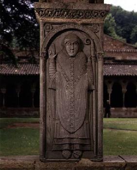 Abbot Durandus of BredonBishop of Toulouse (d.1072) cloister pier c.1100