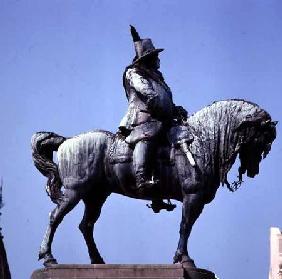 Equestrian statue of Charles Gustav X (1622-60)King of Sweden 17th centu