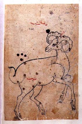 f.154a Aries, the Ram,Persian from Isfahan or Shiraz