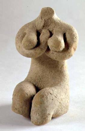 Female figurine in the Halaf stylefrom Mesopotamia or Northern Syria c.4500 BC