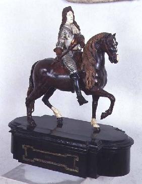 Francesco I on horseback, sculpture, Italian 17th centu