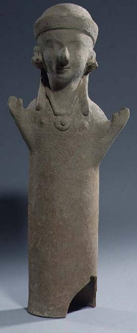 Goddess or worshipper with raised armsfigurine c.550 BC