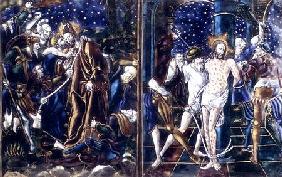 The Kiss of Judas and The Flagellation of Christ: two enamelled plaques from the Passion of Our Lord mid 16th c