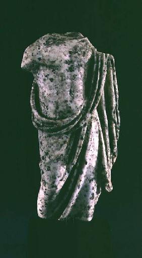 Male torso wearing a himationRoman c.100 BC-1